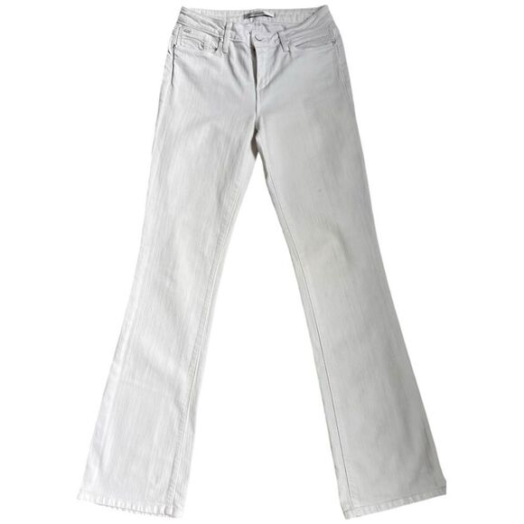 JOE’S Women’s Mid Rise Fit Flare Legs White Jeans  Fit Musa Jenny Style Sise 26 - Picture 1 of 9